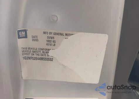 2004 Pontiac Grand Am Se1 from USA, damaged, VIN 1G2NF52E44M555532